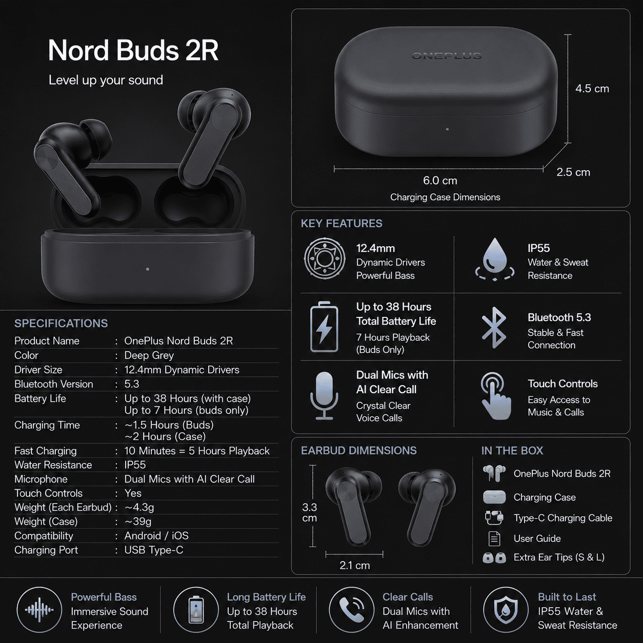 Nord Buds 2R Wireless Bluetooth Earbuds - Image 4